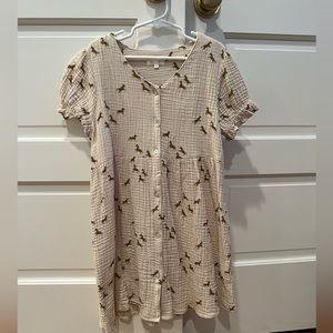 Rylee and Cru short sleeve horse dress. Size 8-9.